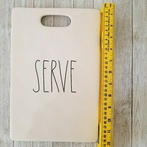 Rae Dunn "SERVE" Cheese Board Ceramic Cutting Board Large Letters